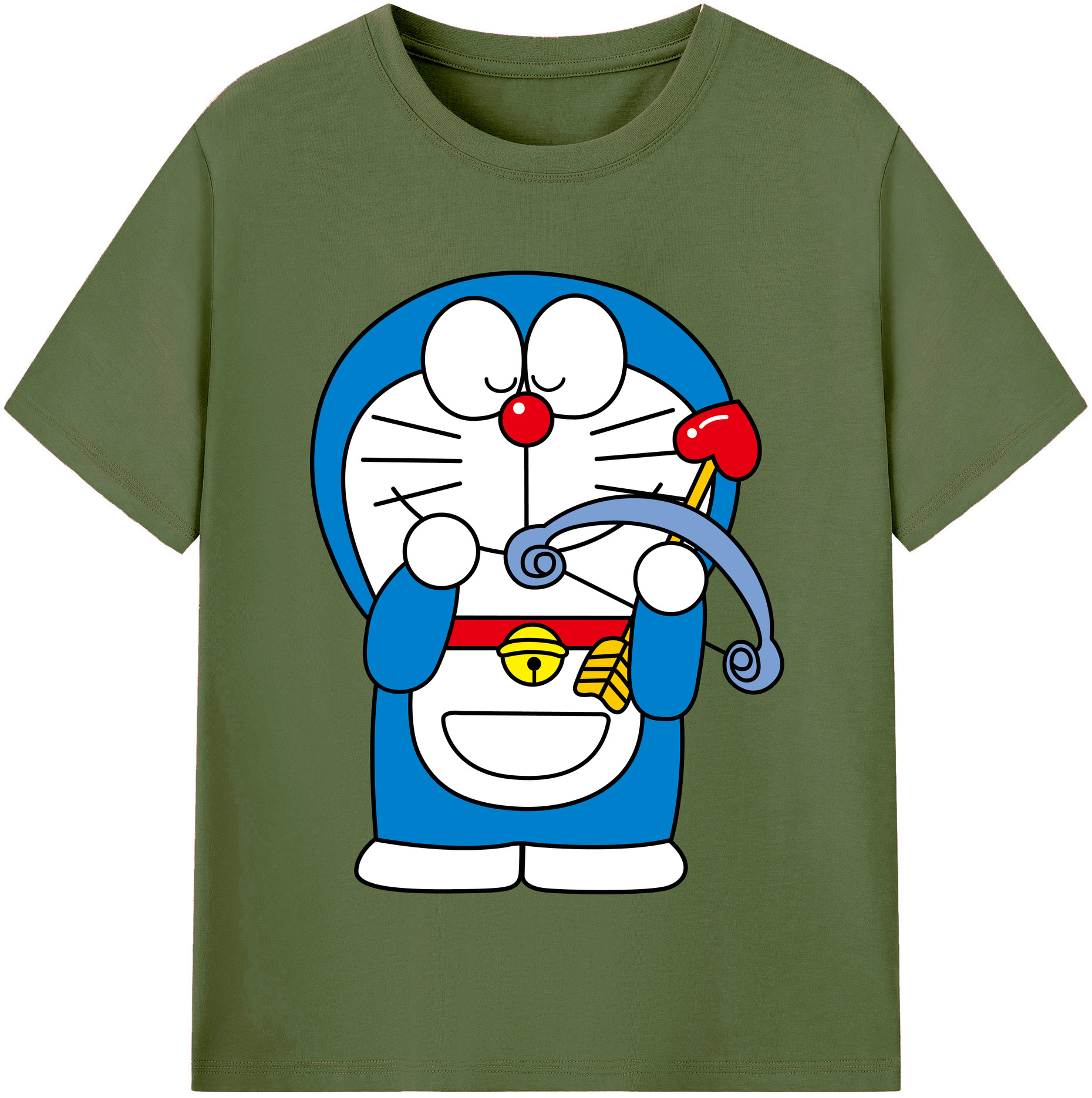 （画像用） ドラえもん Doraemon 綿100％半袖Tシャツ（フロントプリント）